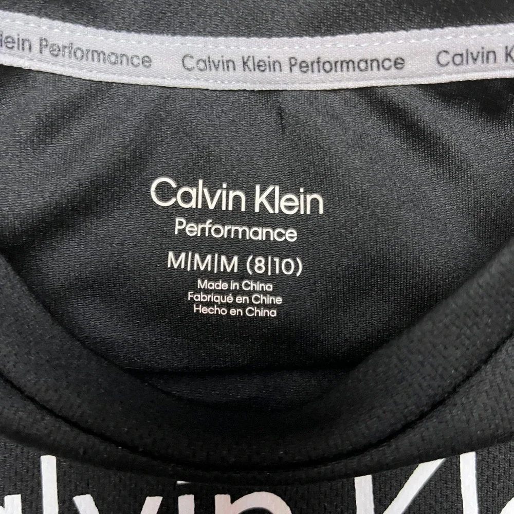 Calvin Klein Performance Black Short Sleeve Crew Neck‎ Dress Youth M M 8 10